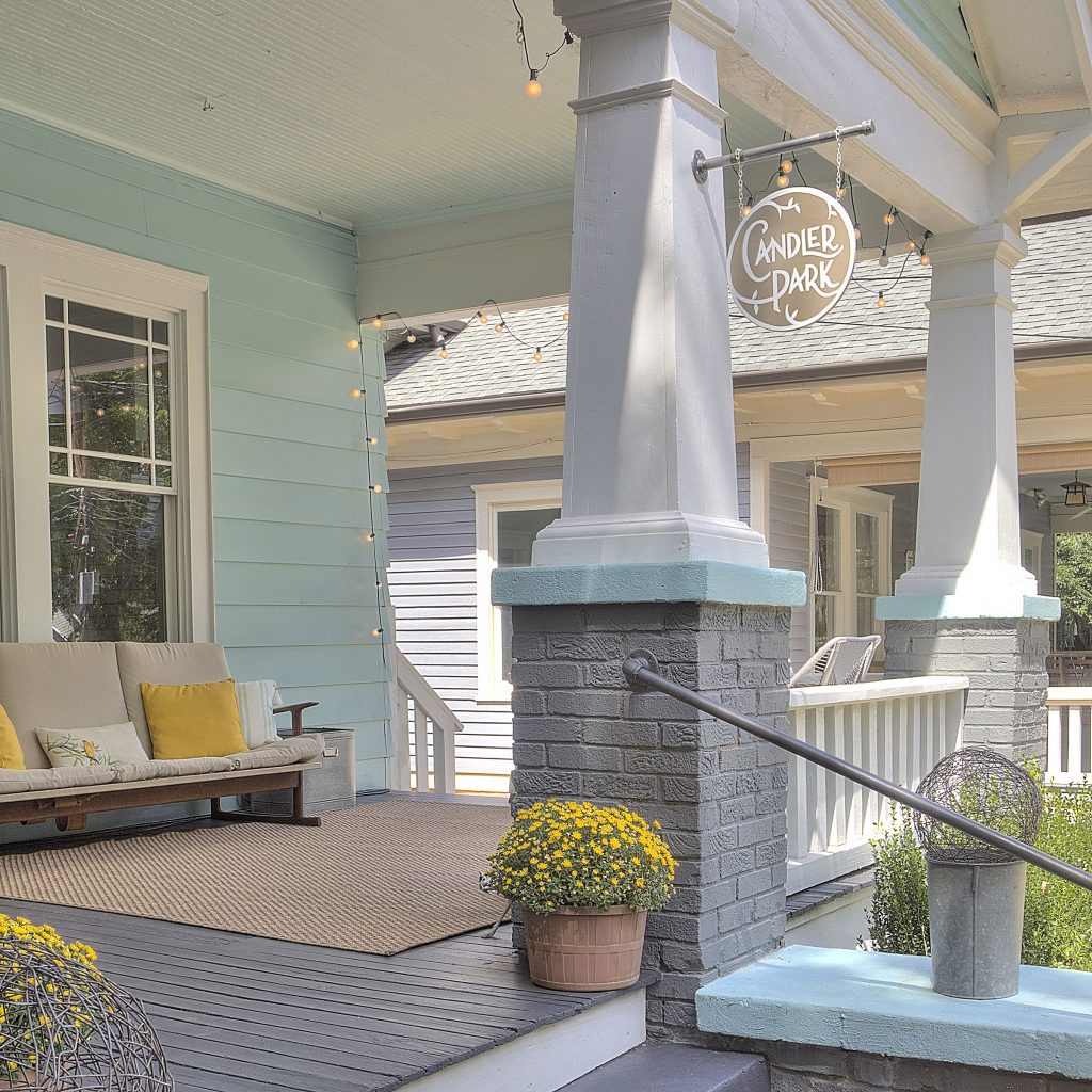 Double-sided porch sign